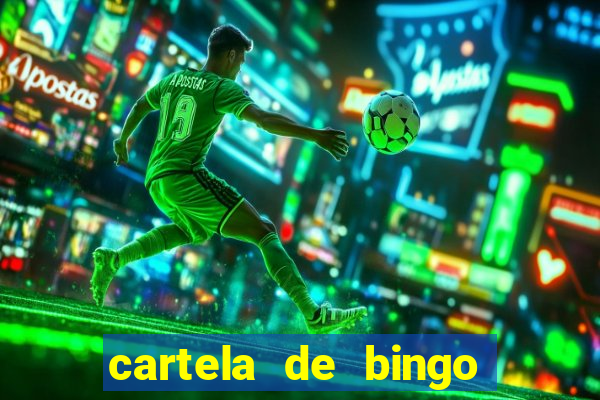 cartela de bingo cha de bebe